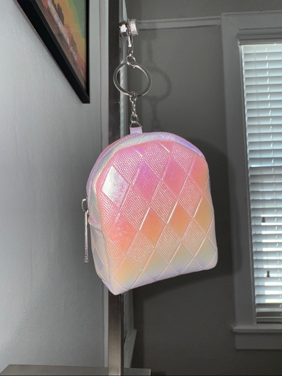 None Accessories - Iridescent Backpack Card AirPod Key Holder